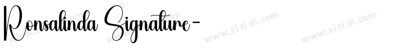 Ronsalinda Signature字体转换